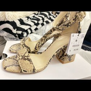 Bershka Leopard platform heel